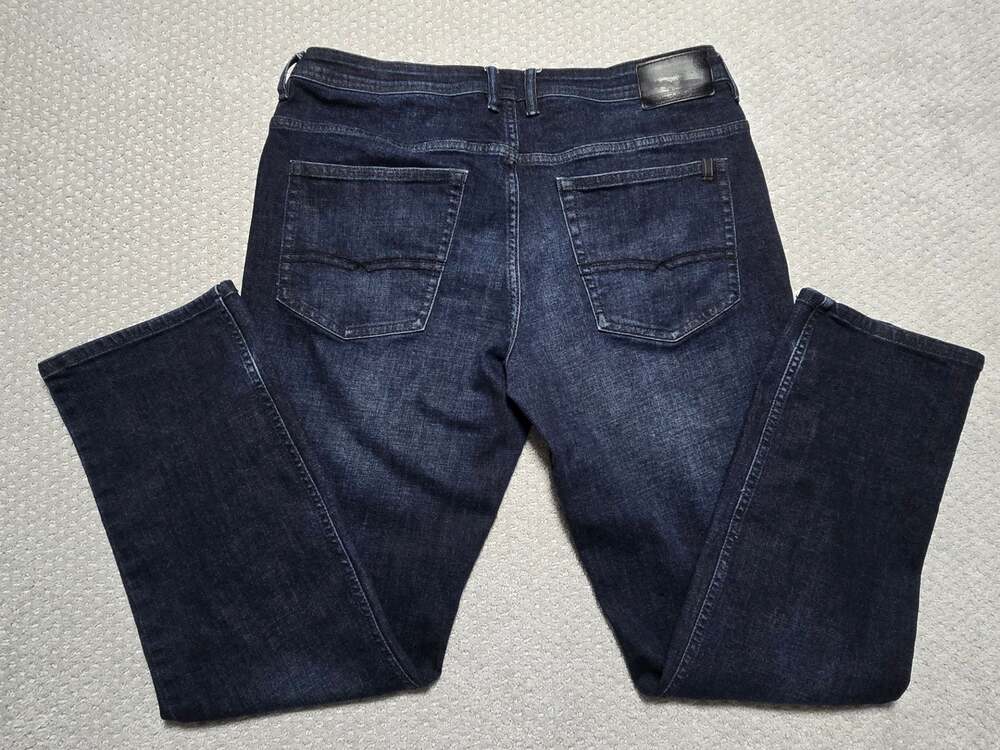 Buffalo David Bitton Men's Jackson-X Straight Stretch Jeans Dark Wash Size 36x32